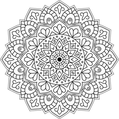 Premium Vector  Outline mandala coloring page for coloring book