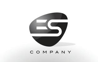 es logo. vector de diseño de letra.