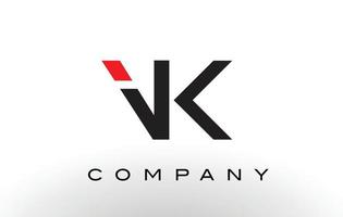 logotipo de vk. vector de diseño de letra.