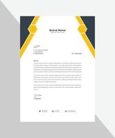 Business Letterhead Template Design vector