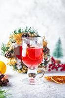 sparkling mulled wine christmas holiday cocktail party grog wine spices