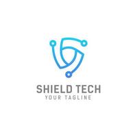 security tech logo design template vector