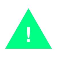 Warning sign on white background vector