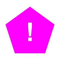 Warning sign on white background vector