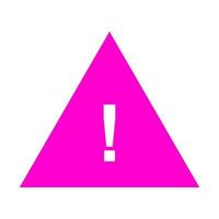 Warning sign on white background vector