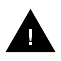 Warning sign on white background vector