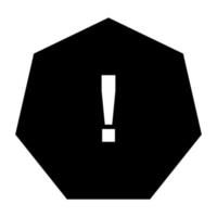 Warning sign on white background vector