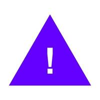 Warning sign on white background vector