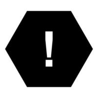 Warning sign on white background vector