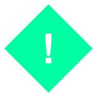 Warning sign on white background vector