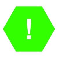 Warning sign on white background vector