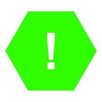 Warning sign on white background vector