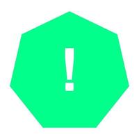 Warning sign on white background vector