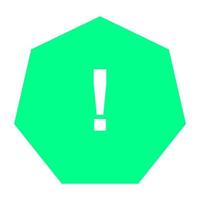 Warning sign on white background vector