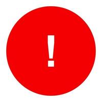 Warning sign on white background vector