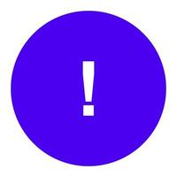Warning sign on white background vector
