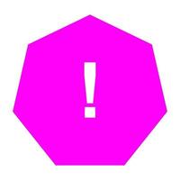 Warning sign on white background vector