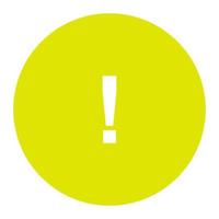 Warning sign on white background vector