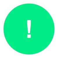 Warning sign on white background vector
