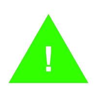 Warning sign on white background vector