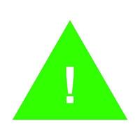 Warning sign on white background vector