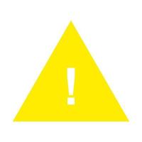 Warning sign on white background vector