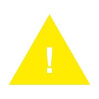 Warning sign on white background vector