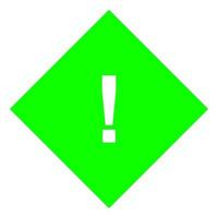 Warning sign on white background vector