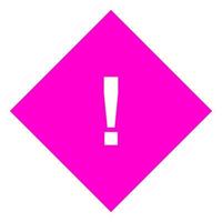 Warning sign on white background vector