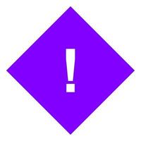 Warning sign on white background vector