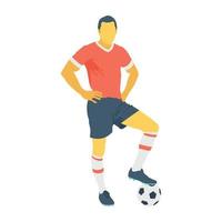 vector de jugador de futbol