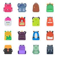 School Backpack Concepts vector