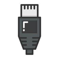 conceptos de conector usb vector