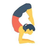 Scorpion Pose Color Vector