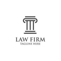 vector de plantilla de diseño de logotipo de bufete de abogados