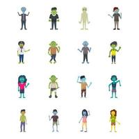 Halloween Costume Concepts vector
