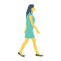 Walking Color Vector