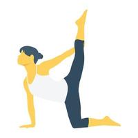 Heron Pose Color Vector