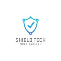 security tech logo design template vector