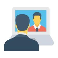 Video Call Colored Vector