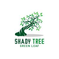 logo arbol verde vector