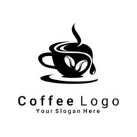 vector logo cafe negro