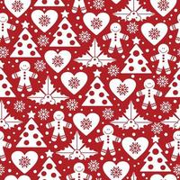 Navidad muy hermoso diseño de patrones sin fisuras para decorar, papel tapiz, papel de regalo, tela, telón de fondo, etc. vector