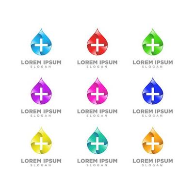 medical logo design template vector