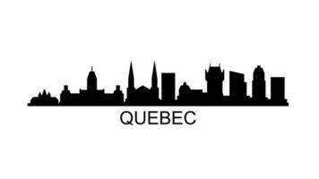 Quebec skyline on a white background