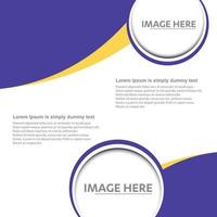 Flyer and brochure trifold template Wave Vector template abstract background Waves line