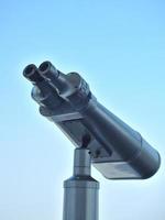 Large binoculars can be used for viewing views on tall buildings. photo