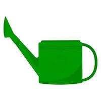 Garden watering can isolated on white background. vector