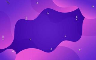 Gradient colorful geometric shapes background vector