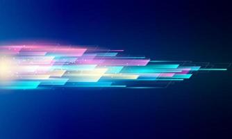 Modern abstract high speed movement. Colourful dynamic motion on blue background. Movement sport pattern for banner or poster design background concept. vector